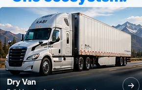 Freightliner Cascadia Gen 5 with dry van