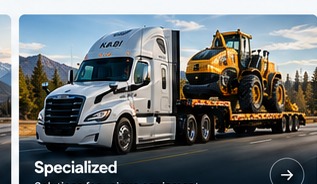 Freightliner Cascadia Gen 5 with specialized trailer